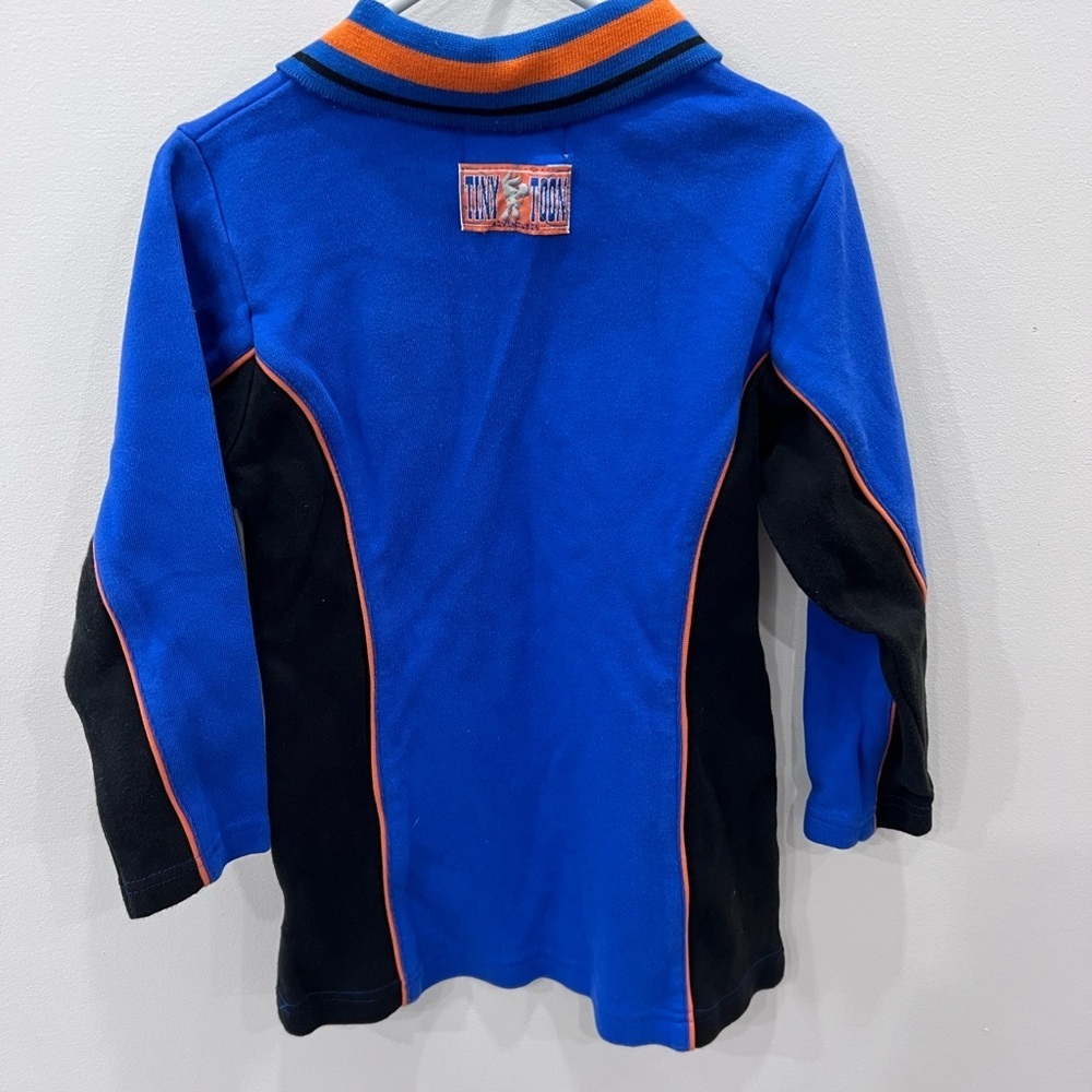 🏀 Vintage 90s Tiny Toons Buster Bunny Space Jam Style Dress Size 6 Blue Black - Picture 5 of 12